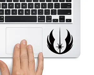 Jedi Order symbol decal on car and laptop