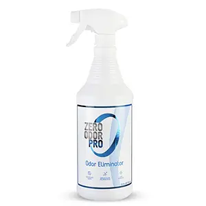 Zero Odor Pro trigger spray bottle on a kitchen counter