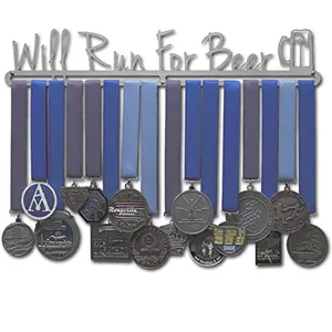 Allied Medal Hangers Will Run for Beer stainless steel medal hanger 18 inches