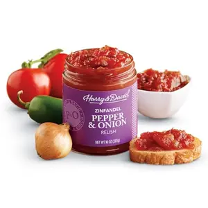 Harry & David Classic Recipe Pepper & Onion Relish with Zinfandel jar
