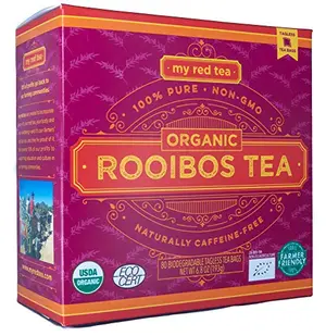 My Red Tea organic rooibos tea bags box