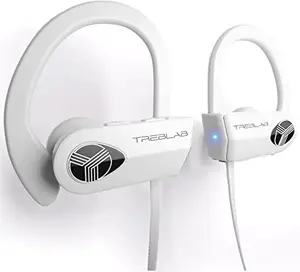 TREBLAB XR500 Bluetooth Running Headphones in white