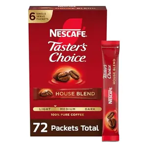 Box of NESCAFÉ Taster's Choice instant coffee packets