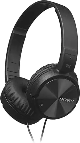 Sony ZX110NC noise cancelling headphones in black