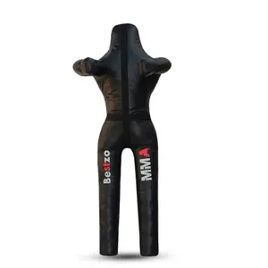 Bestzo black synthetic leather grappling dummy, 5ft size