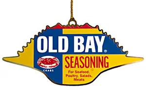 Old Bay brass crab ornament hanging