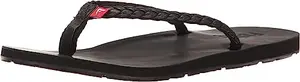 Flojos Harper sandals in black with braided strap