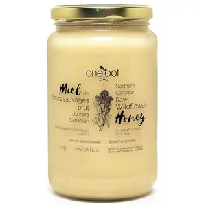 Oneroot Canadian Wildflower Creamed Honey jar