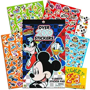 Disney Mickey Mouse stickers booklet with retro designs