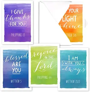 Canopy Street watercolor religious note cards with envelopes