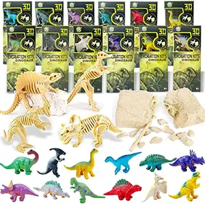 12 dinosaur excavation kits for kids