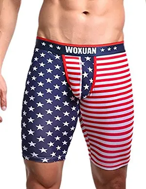 Sandbank compression shorts with American flag design