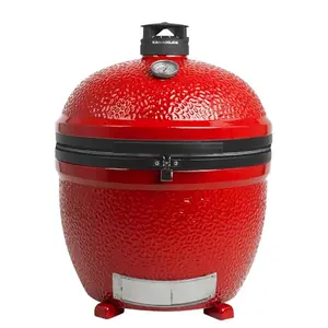 Kamado Joe Big Joe II 24-inch ceramic grill in red