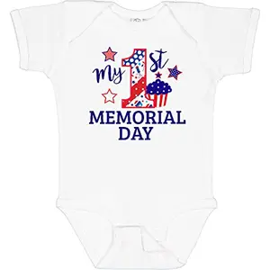inktastic Memorial Day cupcake baby bodysuit