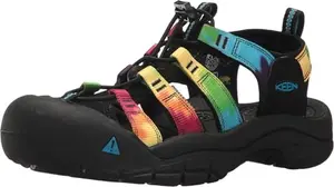 KEEN Women's Newport H2 water sandals on a rocky stream bank