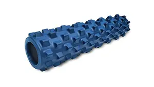 RumbleRoller Original Moderate foam roller in blue for daily muscle recovery
