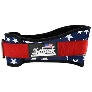 Schiek Stars and Stripes American flag weight lifting belt for powerlifting