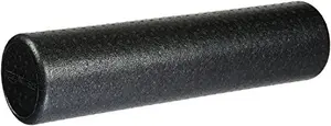 Amazon Basics 24-inch black high density foam roller for exercise and recovery
