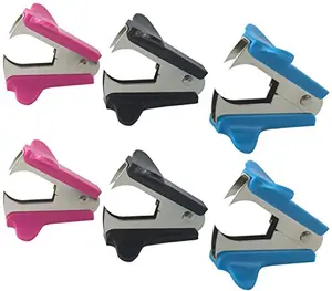 Clipco assorted color staple removers with nickel-plated jaws