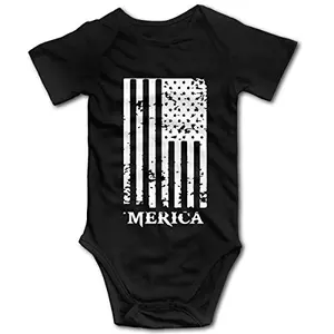 OASCUVER Flag of Merica Baby Bodysuit