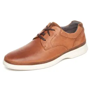 Rockport Dressports 2 Go plain toe caramel oxford shoes