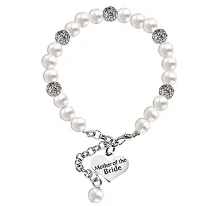 LParkin pearl bracelet for mother of the groom in gift box