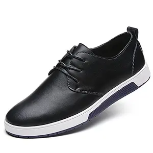 ZZHAP Men's Casual Oxford Shoes in Black