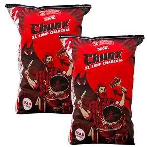 Jealous Devil 2-Pack Pro Hardwood Lump Charcoal 35 pound bags, 70 pounds total