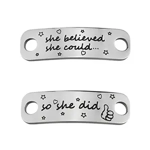 Rantanto inspirational shoe lace charm on sneaker
