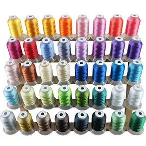 New brothread 40 Colors Embroidery Thread Kit with Brother color chart