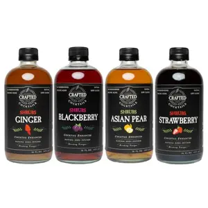 Crafted Cocktails Shrub variety pack four bottles