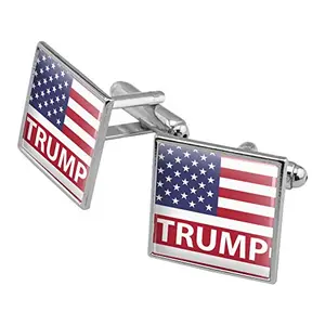 President Trump American flag cufflinks by Graphics & More
