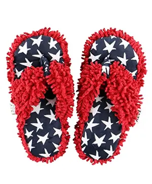 Lazy One women's stars and stripes flip-flop slippers