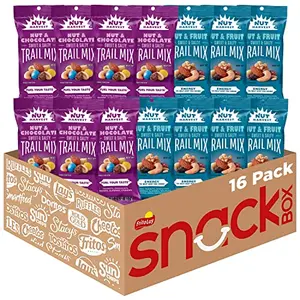 Nut Harvest Trail Mix Variety Pack with 16 individual bags of nut & chocolate and nut & fruit mixes