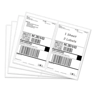 RBHK half sheet shipping labels with rounded corners
