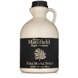 Mansfield Maple Certified Organic Pure Vermont Maple Syrup Quart plastic jug