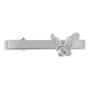 PinMart silver American eagle tie clip on a card
