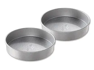 Two USA Pan 9-inch nonstick round cake pans