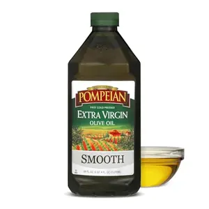 Large bottle of Pompeian Smooth Extra Virgin Olive Oil