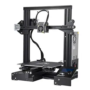 Creality Ender 3 3D printer with a patriotic print in progress