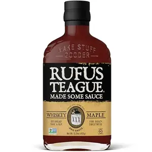 Rufus Teague Whiskey Maple BBQ Sauce bottle