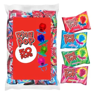 Ring Pop lollipops bulk bag with 50 individually wrapped suckers