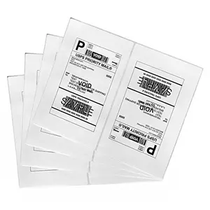 Immuson half sheet shipping labels with rounded corners