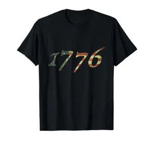 1776 Declaration of Independence US Flag T-Shirt