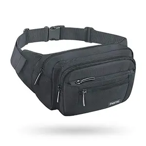 FREETOO 6 Pockets Fanny Pack in gray-green for hiking and outdoor activities