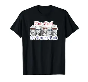 1776 themed shirt with founding fathers wearing sunglasses - perfect for Washington DC tourists