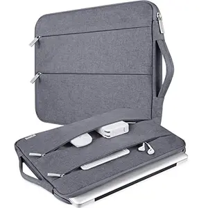 Voova grey waterproof laptop sleeve for MacBook Pro, professional and travel-ready