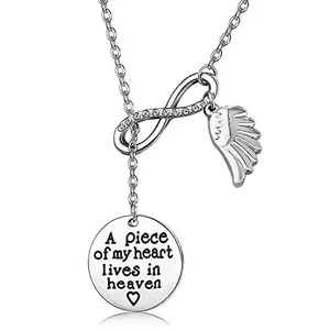 Zuo Bao memorial necklace with heart charm for grieving spouse