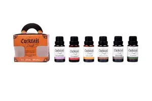 CocktailPunk bitters traveler set with six small bottles