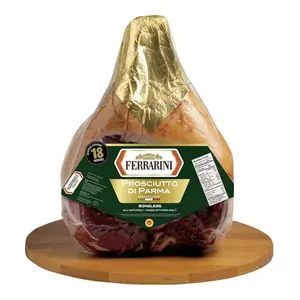 Whole Ferrarini Prosciutto di Parma leg on a stand